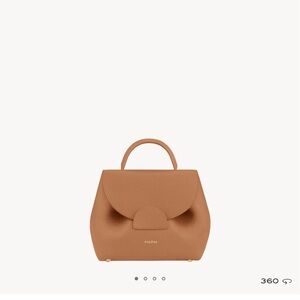 Polene Numero Un Nano in Textured Tan Leather